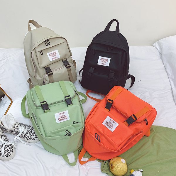 

new schoolbag girl student korean junior high school student campus high school backpack cute girl simple small fresh backpack
