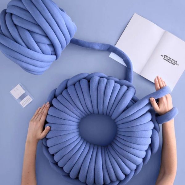 

popular knotted donut shaped throw pillows handweaves office nap pillow decorative cushion pad for sofa bed bedroom decor