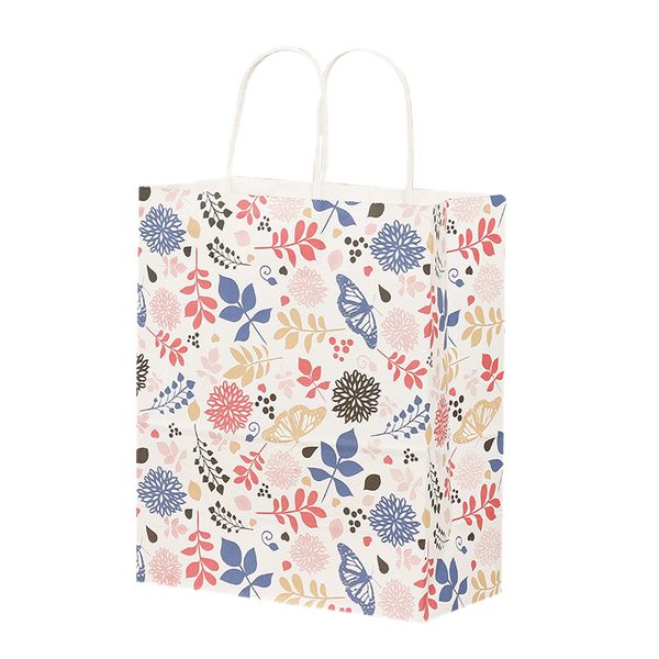

20шт / lot kraft paper bag партии венчания ручной хлеб куки подарочные пакеты урожай цветочные печенье упаковка обтекание