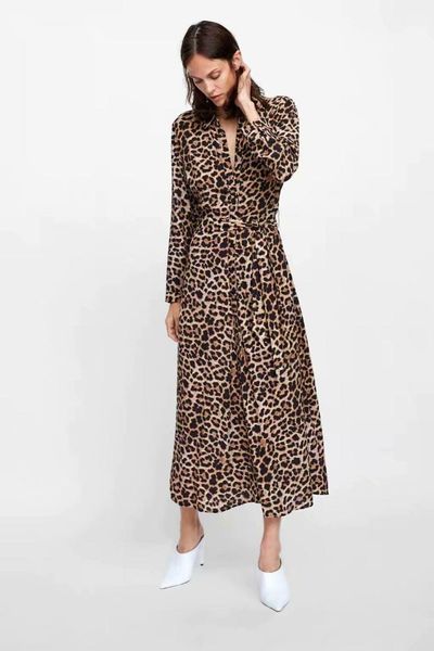 

women dress leopard long sleeve party clubwear bodycon evening long dress women clothes vestido, Black;gray