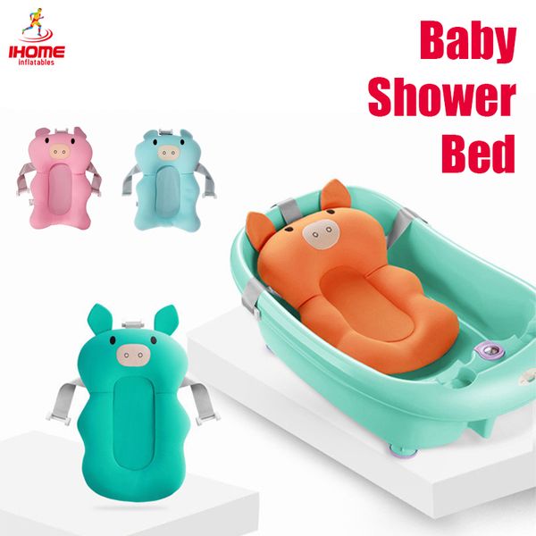 

ihome baby shower air cushion bed no-slip portable air cushion bed/chair/shelf for baby new born shower safety bath seat support