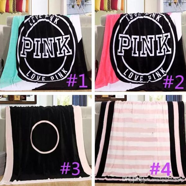 

5 color love pink letter blanket oft coral velvet beach towel blanket air conditioning rug comfortable carpet for adult kid 130 150cm