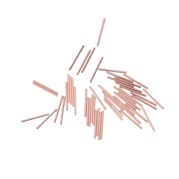 

50шт silver rose gold прямотрубных spacer сыпучего шарик заключения ювелирных изделий