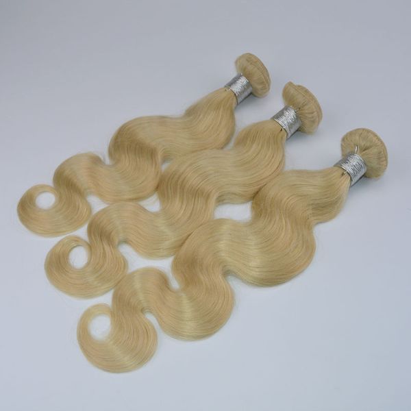 

peruvian 10a grade virgin hair 613 body wave blonde bundles 8-30 inch pure dyed no shedding no tangle angelawigs, Black
