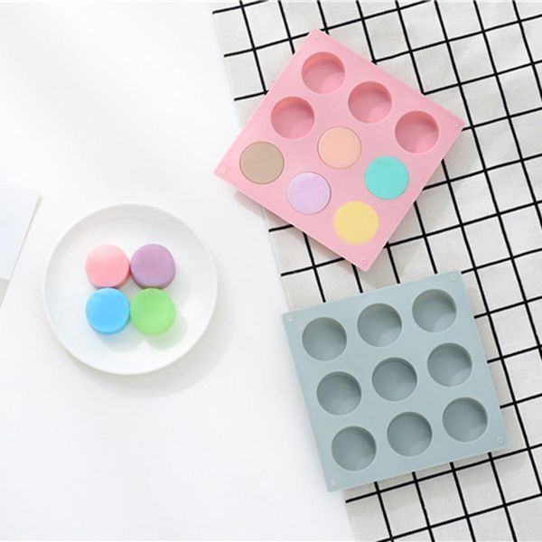 

9-grid mousse cake silicone mould chocolate small cylindrical diy baking tool dessert ice cube kitchen baking mold