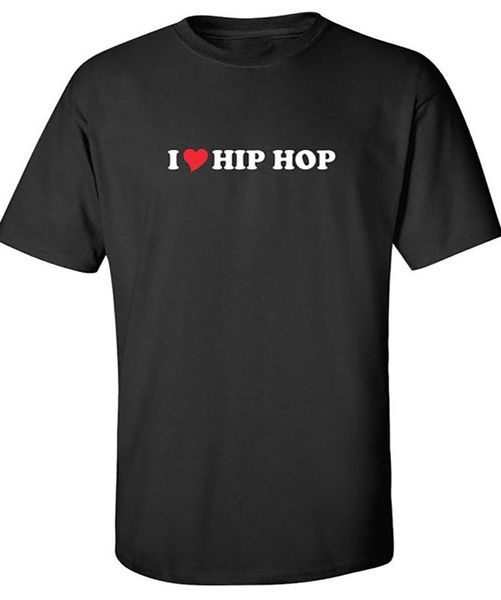 

топы футболки мужчина плюс размер tshirt i love hip hop рубашка streetwear мужчина футболка 2018 подарок для друзей крупногабаритный t xs-3x, White;black
