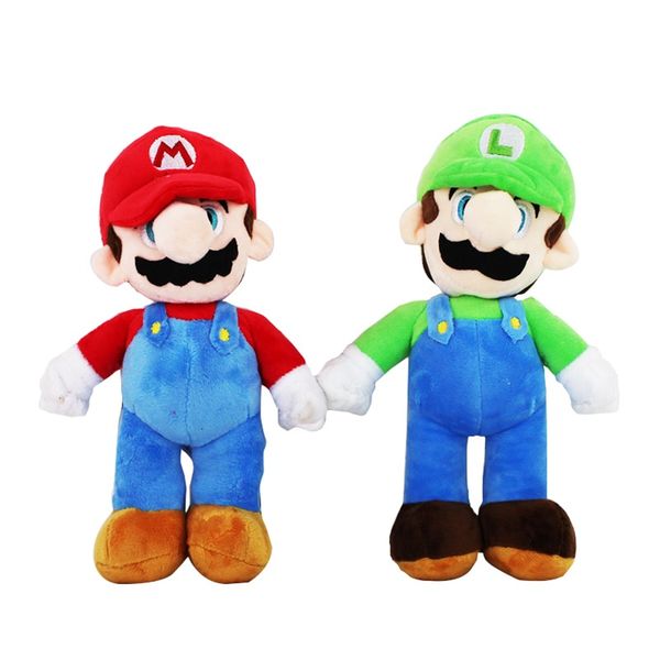 

super bros stand luigi plush toys soft stuffed anime dolls for kids toys christmas gifts 10inch 25cm