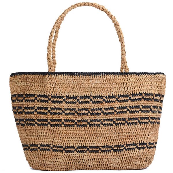 

илнй summer beach bag Ѭанђзкий ил олома ђмка женин полоай tote woven вдалб