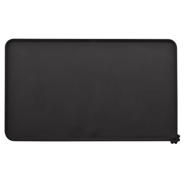 

waterproof pet mat for dog cat silicone pet pad bowl drinking mat dog feeding placemat easy washing black