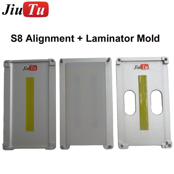 

jiutu for samsung edge s7 s8 plus oca and glass lcd laminating soft rubber pad+alignment mold with oca vacuum laminator machine