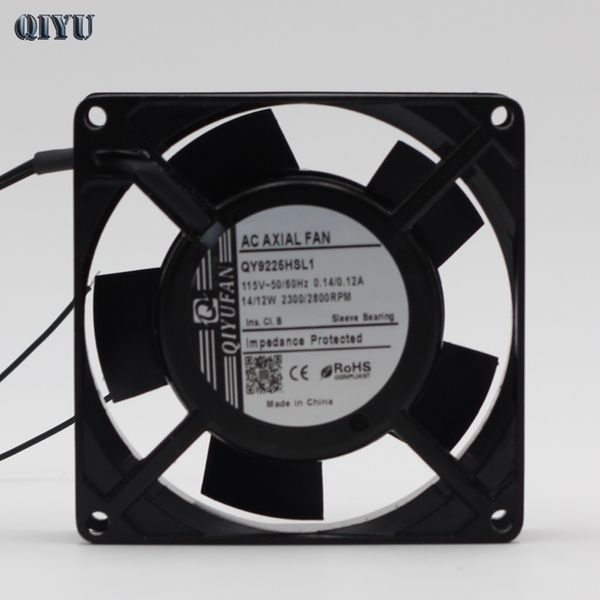 

ac 110v 9cm axial fan industrial fan qy9225hsl1 air blower ventilation cooling sleeve bearing aluminum frame