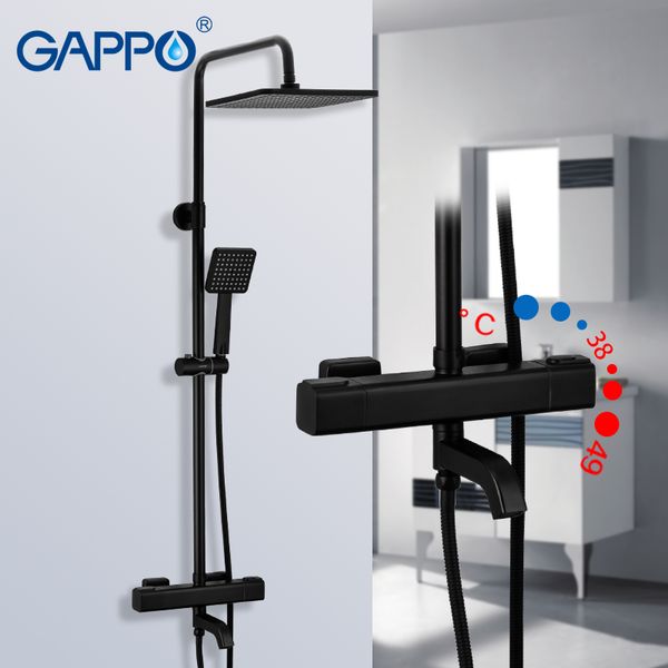

thermostatic shower sets bathroom shower faucet and cold mixer brass faucet bathtub shower system thermostatic mixer