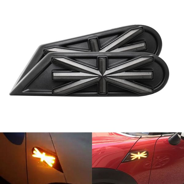

for mini cooper r55 r56 r57 r58 r59 car dynamic blink side marker light led turn signal indicator accessories
