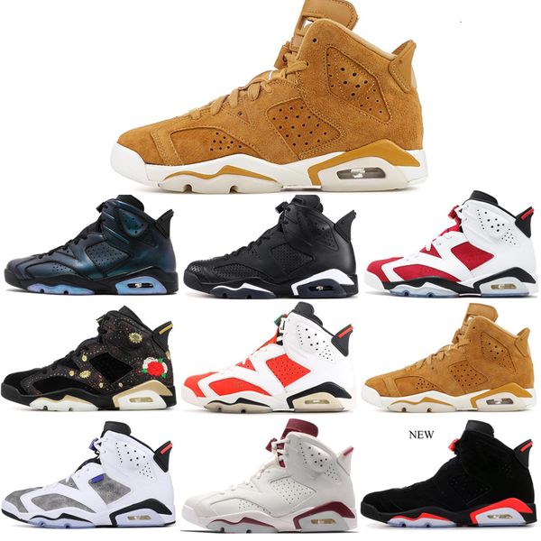 

2019 6 men basketball shoes unc infrared black cat sports blue olympic oreo angry bull olympic maroon 6s sports sneakers 7-13
