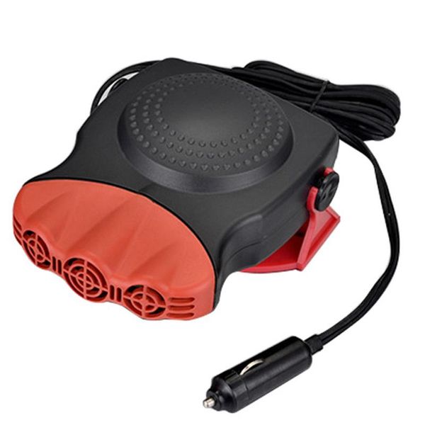 

professional 12v 150w plastic car ceramic heater cooling fan 3-outlet defroster defogger anti-skid pad car heater