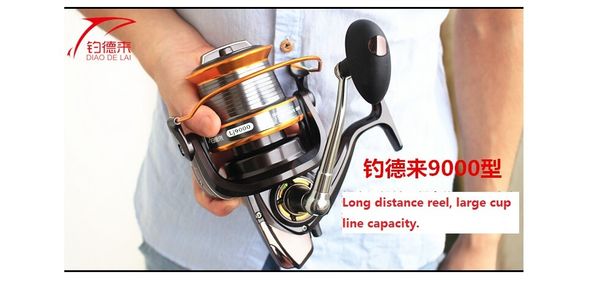 

new fishing reel1000- 9000 seires full metal wire cup fishing reels big ssea spinning reel