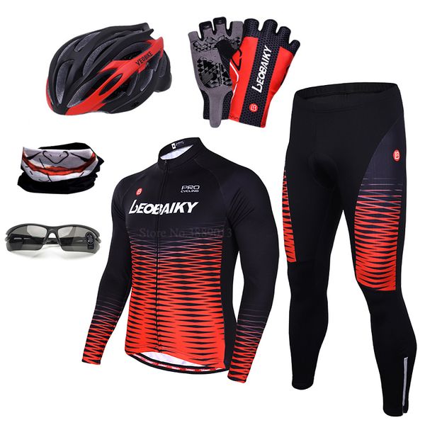 

cycling jersey set men summer pro team 2019 mountain bike clothing mtb wear bicycle clothes quick dry long sleeve cycling sets, Black;blue