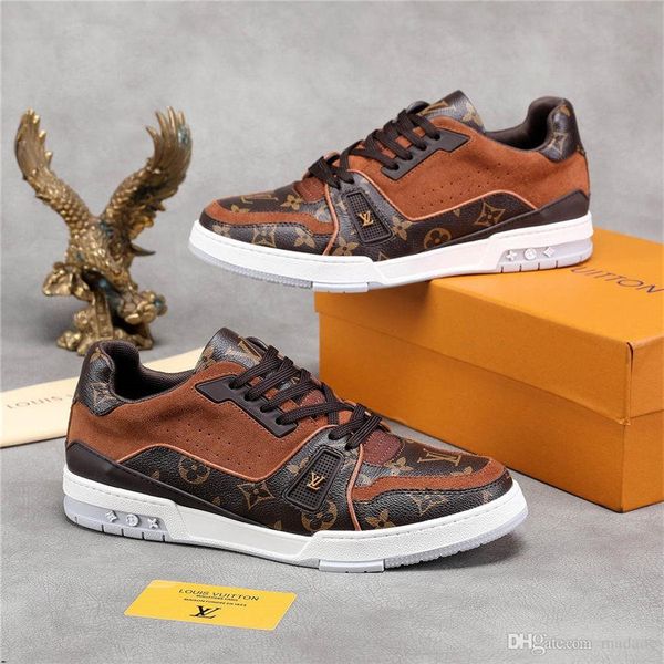 

20fw solid spring autumm non-leather casual shoes for men classics fashion concise designers sneakers shallow lace up casual shoes yecq4, Black