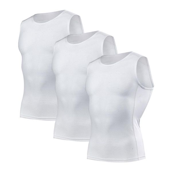 

new men's ultralight sports baselayer mesh sleeveless compression vest cycling running base layer undershirt top, Black;blue