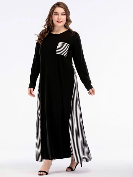 

muslim women plus size black kaftan dress -4xl middle east women patchwork jilbab abaya, Red