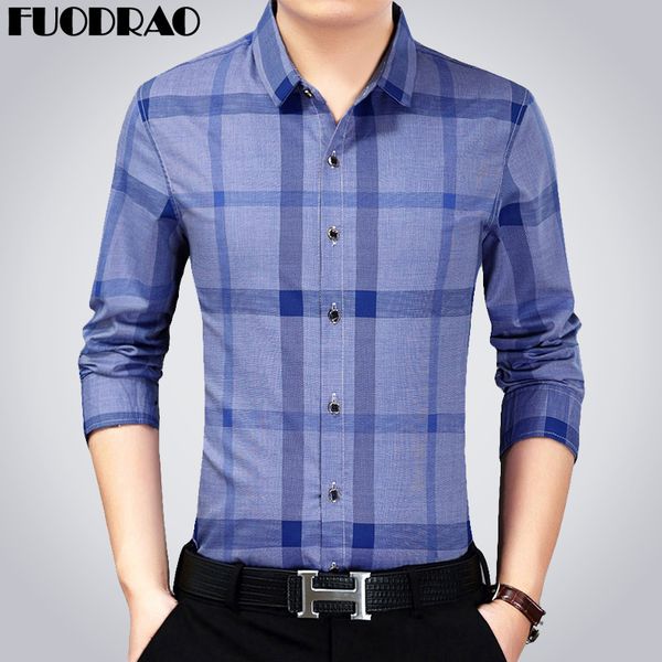

men's casual shirts fashion plaid men spring slim fit long sleeve shirt dress mens clothes e054, White;black
