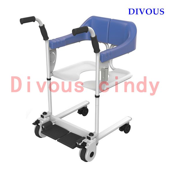 

2019 with toilet seat shower chair multi-function mobile wheelchair for disabled and old man