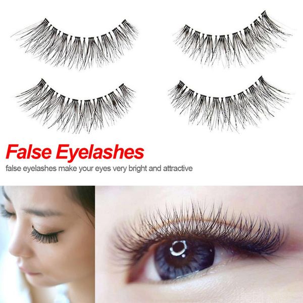 

5 pairs soft natural long black false eyelashes ball smoke makeup false eyelashes cross messy soft eye lashes makeup beauty tool