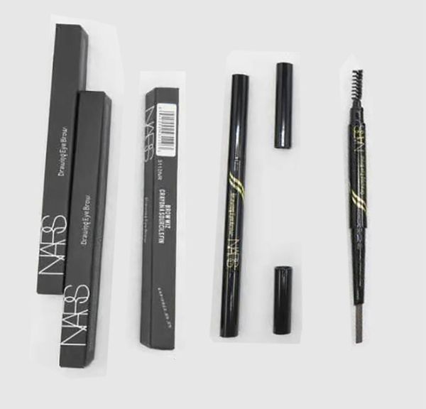 

brand double-head eyebrow pencil waterproof eye brow enhancer women cosmetics rotary brows pen brush stick