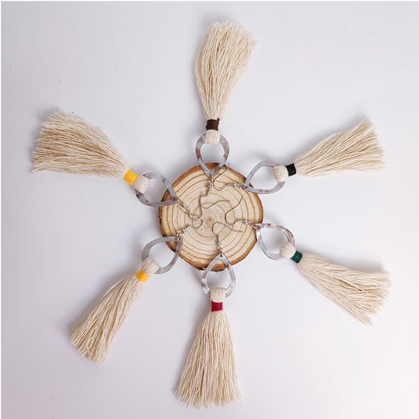 

заявление нового boho модной кисточка макрам серьга падение воды акриловая подвеска серьга невеста свадебные украшения аксессуары перевозка, Silver