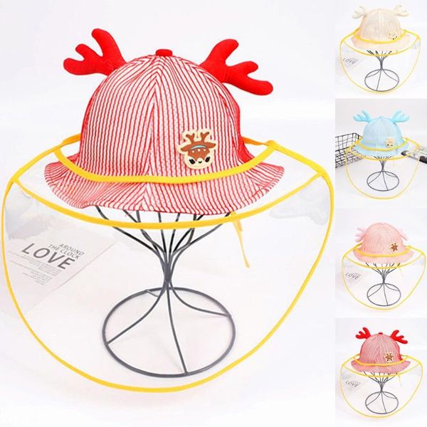 

boys girls anti-fog saliva anti-spitting protective hat dustproof anti-pollution cover kids casquette cap hat #40, Blue;gray