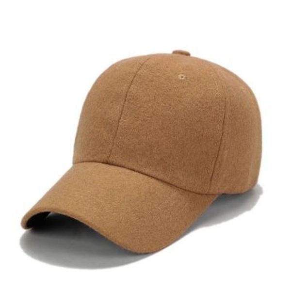 

2020 new autumn and winter woolen baseball caps men's caps ladies outdoor plus velvet warm baseball caps wholesale fpksm, Black;white