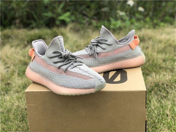 

2019 authentic 350y v2 originals trfrm true form grey hyperspace clay 3m kanye west men women running shoes sneakers eg7490 eg7491 eg7492