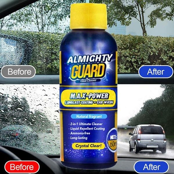 

60ml almighty guard car glass cleaner multipurpose stain remover solid wiper fine seminoma for home window cleaning maintenance