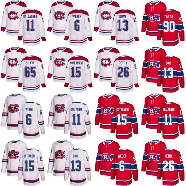 

Montreal Canadiens Max Domi Jonathan Drouin Tomas Tatar Jeff Petry Phillip Danault Brendan Gallagher Andrew Shaw Joel Armia Hockey Jerseys