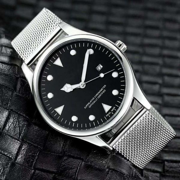 

new luxury men's watches fashion stainless steel quartz watches r luminous design fashion sports chronograph watches, Slivery;brown