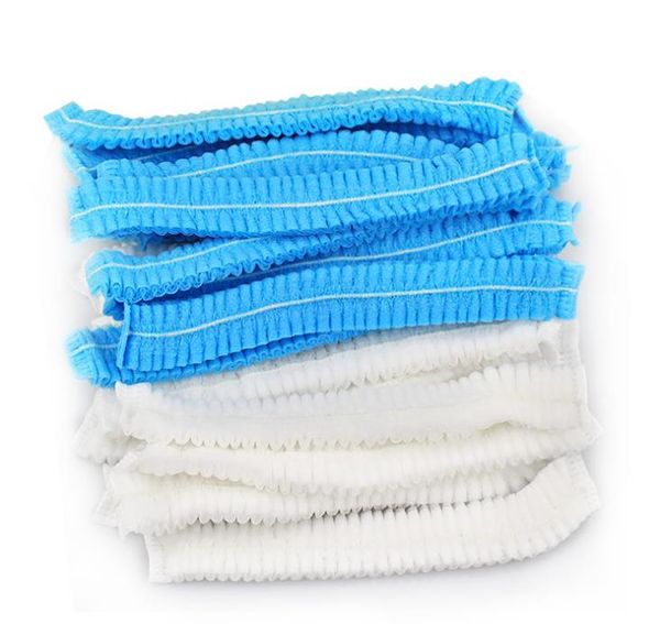 

portable disposable hair net cap non woven shower hat anti dust hat spray tanning head cover sn1361
