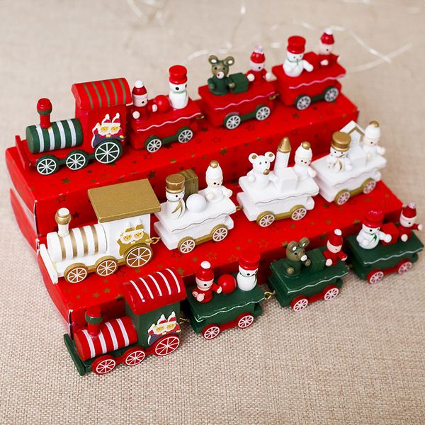 

wooden train 4 knots wedding creative xmas train ornament christmas deskfestival toy kindergarten home decor