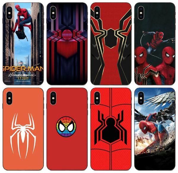 

tongtrade] spiderman homecoming case for iphone 11 pro max 8 7 6 5 plus x xs xr galaxy s10 lite s10 5g huawei y5 htc one m9 drop proof case