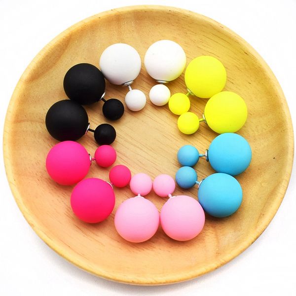 

6 pairs mix color stud earrings for women trendy simulated pearl earrings fashion jewelry, Golden;silver