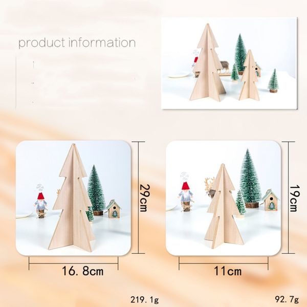 

new christmas decorations christmas crafts ornaments ins wind wood spell insert tree ornaments