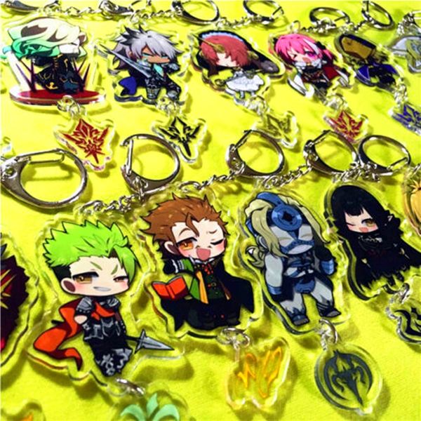 

fate grand order fgo fate/apocrypha amakusa shirou tokisada keychain strap wallet phone mobile belt creative gift rare, Silver