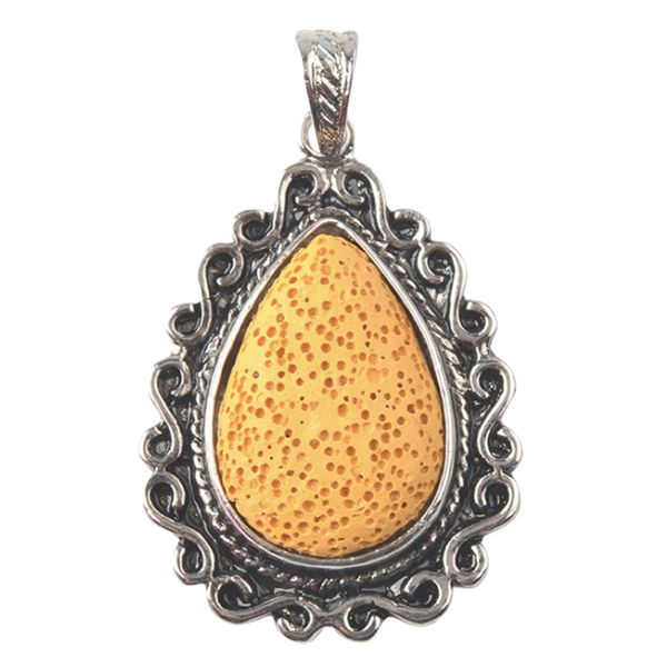 

natural volcanic stone pendant charms lava rock beads diy jewelry, Black