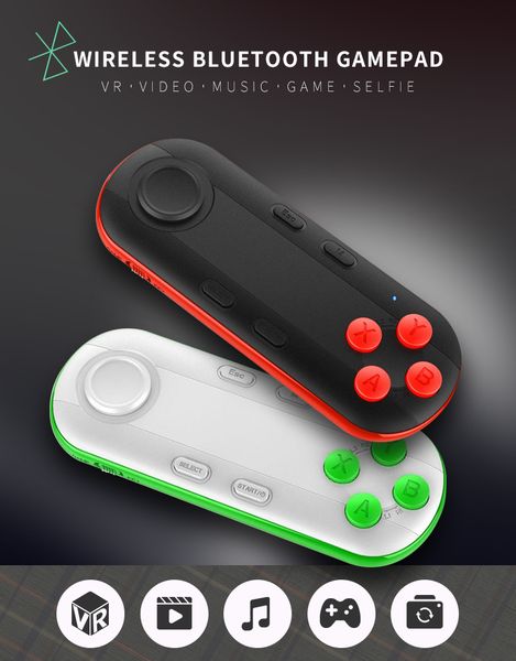 

беспроводная связь bluetooth gamepad vr remote мини bluetooth игровой контроллер джойстик для iphone ios xiaomi android геймпад для пк vr bo