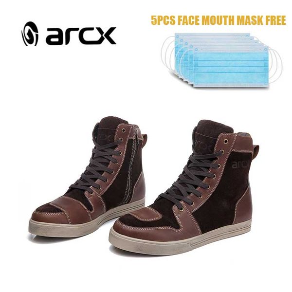 

arcx мотоцикл сапоги водонепроницаемый корова кожаные мото сапоги для верховой езды мужские улица свободного покроя обувь воздухопроницаемый