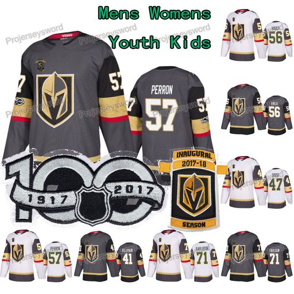

100th Anniversary David Perron Vegas Golden Knights William Karlsson Erik Haula Malcolm Subban Ryan Carpenter Luca Sbisa Bellemare Jerseys