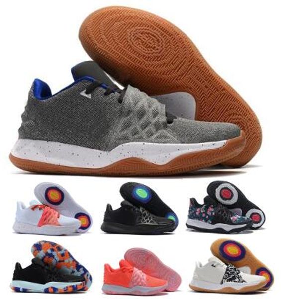 

uncle drew kyrie low 1 basketball shoes dark obsidian amarillo floral punch triple pink mens chaussure designer trainers sneakers shoes