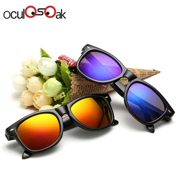 

oculosoak cool sunglasses for kids brand design sun glasses for children boys girls sunglass uv400 protection rivet gafas nkgcb, Blue