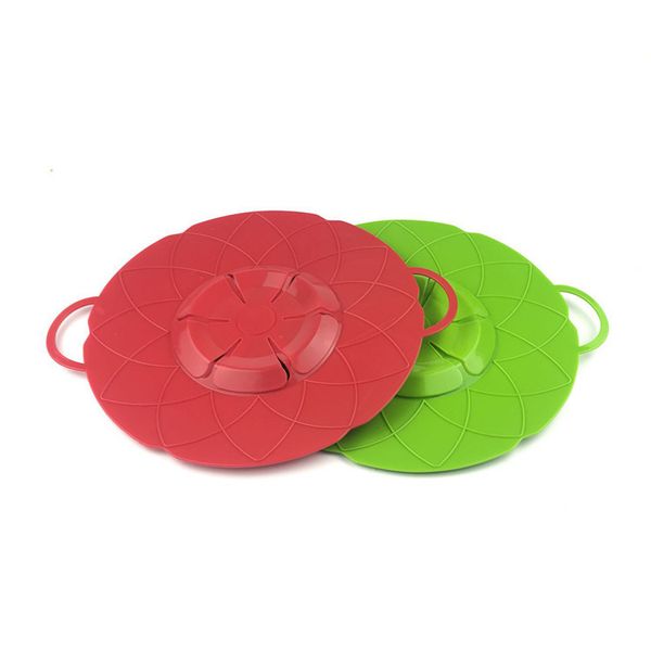 

2pcs/lot cooking flower silicone lid spill ser anti-overflow splash silicone cover for pot pan eco-friendly kitchen tools ok 0993