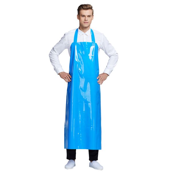 

aprons apron waterproof men and women tpu kitchen overalls sleeveless oil-proof chef cooking waist long thick