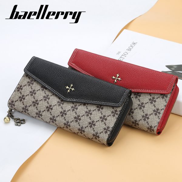 

long women wallet wallets female purse clutch pu leather women's wallets card holder carteira feminina wws297, Red;black